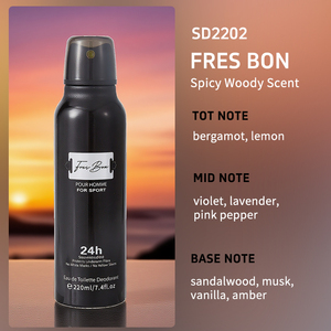 OEM Eau De Toilette <span class=keywords><strong>deodorante</strong></span> 220ml Spray per gli uomini di lunga durata profumo sportivo con profumo di cuoio orientale speziato - Product Image 5