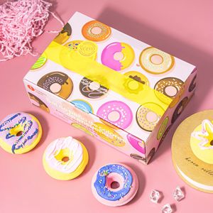Série Donut : Ensemble de Boules de Bain Effervescentes au Sel Marin 100g (Lot de 2/4) pour le Commerce International - Product Image 4