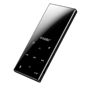 RUIZU D29 pemutar MP3 olahraga asli, pemutar MP3 8gb dengan layar 1.8 inci, mendukung layar FM, perekam E-Book jam Pedometer speaker eksternal