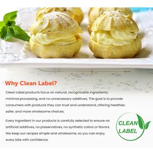 ผงคัสตาร์ดสูตรดั้งเดิม Chewco Clean Label Simple Formula สำหรับร้านกาแฟ บริสุทธิ์ 100% อายุการเก็บรักษา 1 ปี - Product Image 5