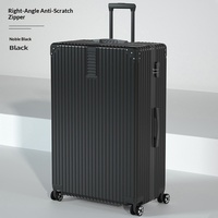 Valise à roulettes surdimensionnée rétro en ABS, unisexe, avec roues universelles, serrure à code, tailles 34'' et 60'', étanche