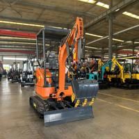 Mini-excavatrice 2T pour pompe hydraulique et moteur, pelle sur chenilles 2000 kg, cabine, CE ISO EPA EURO5, livraison rapide