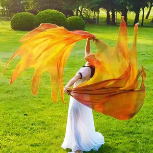 Banderas de <span class=keywords><strong>Adoración</strong></span> <span class=keywords><strong>al</strong></span> Fuego para Danza del Vientre, Banderas de <span class=keywords><strong>Adoración</strong></span> <span class=keywords><strong>al</strong></span> Fuego Sagrado, Banderas de Danza de Alabanza para Iglesia con Varilla Flexible - Product Image 2