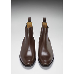 Brown Leather Chelsea <b>Boots</b>, Welted Leather Sole - Product Image 6
