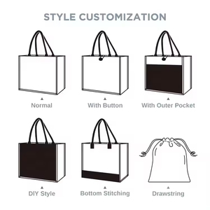 Customizable Burlap Tote Bags Various Styles Jute Material Meet Different Customer Needs Cartoon Pattern Type According <strong>Drawings</strong> - Product Image 5