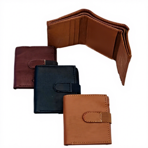 Cartera de Moda para Hombre de Cuero Genuino de Vaca de Alta Calidad, con Diseño de Estrella, Impermeable, con Bordado de Letras y Compartimento Abierto - Product Image 1