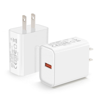 Chargeur Mural de Voyage USB Simple 15W, Adaptateur Secteur Universel 5V 3A (Prises UK, EU, US, JP) avec Coque PC ABS pour Téléphone Portable et Tablette - Vente en Gros