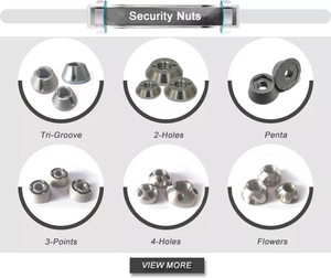 Thép Không Gỉ Chống Trộm Bolt Và Nut 4 Lỗ An Ninh Tamper Proof Nuts - Product Image 6