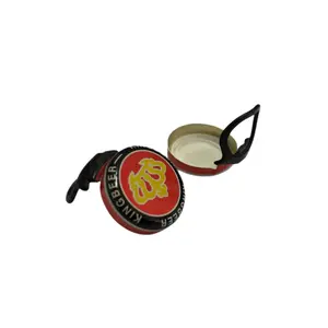 26Mm Nieuwe Type Standaard Drank Bier Plastic Pull-Ring Cap Aangepaste Model Fles Cap