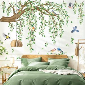 Stickers Branche Oiseaux Amoureux - Décoration Murale Romantique