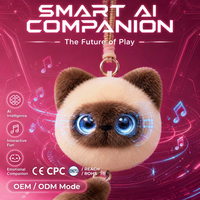 Peluche musicale électrique Smart Seal avec yeux bleus cristallins, certifiée CE CPC, dialogue intelligent, cadeau pour enfants, taille personnalisée, vente en gros