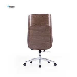 Sedie da ufficio girevoli esecutive in legno regolabili con schienale alto