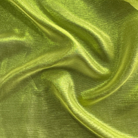 Tissu en Chiffon Froissé Doré Uni de Haute Qualité 5mm pour Robes, Tenues de Soirée, Hauts, Maillots de Bain et Plus Encore