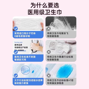 Serviettes hygiéniques Hainuo de Haier, homologuées comme dispositifs médicaux, pour le jour et la nuit, soins post-partum, Beishiwei, nuit - Product Image 4