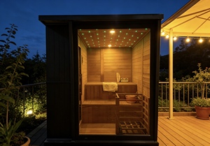 Sauna Finlandesa para 4 Personas, Diseño Moderno en Madera Sólida, con Calentador, Precio de Fábrica, Dos Años de Garantía - Product Image 2