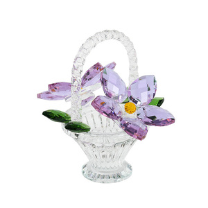 Cesta de flores de cristal, regalo decorativo para compañeros de clase, cumpleaños, día de San Valentín, día del niño - Product Image 4