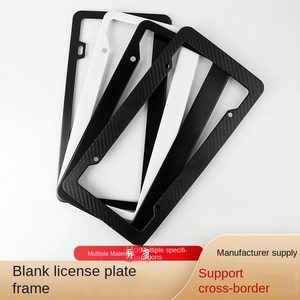 Marcos para Matrículas de Vehículos con Licencia de Estados Unidos, Venta Directa de Fábrica, Plástico ABS, Textura de Fibra de Carbono, OLIVER, Ajuste para Colgar 2/4 - Product Image 2