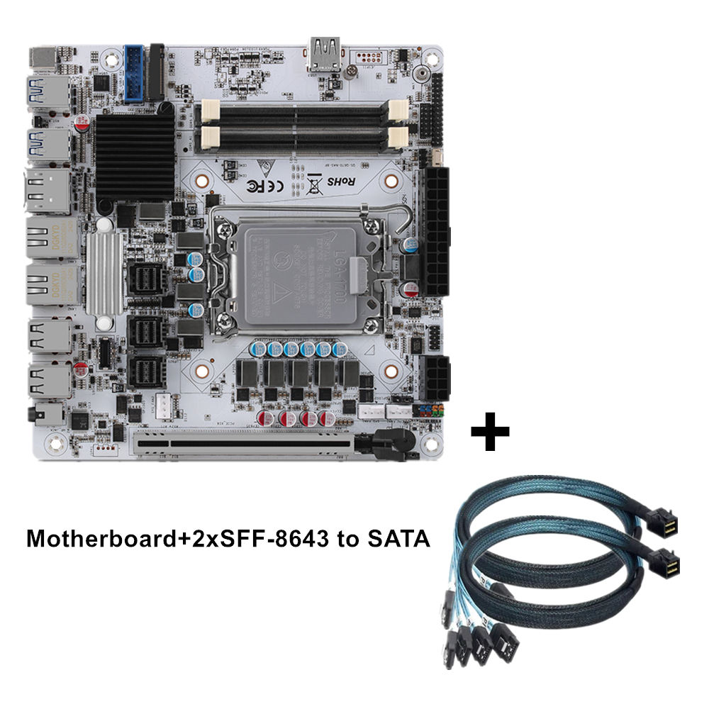 White Q670 2xSFF8643