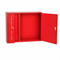 Armoire pour enrouleur de tuyau d'incendie en acier au carbone, murale, à une ou deux portes, pour équipement de lutte contre l'incendie