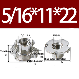 Chất lượng cao m3m4m5m6m8m10m12 ốc vít thép không gỉ và các loại hạt xoắn bốn-claw gỗ làm việc Nut <span class=keywords><strong>Lug</strong></span> <span class=keywords><strong>Nuts</strong></span> - Product Image 2