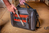 Sac fourre-tout à outils durable avec cadre robuste Poignée facile à saisir Fermeture à glissière intérieure haute visibilité pour une récupération efficace des outils