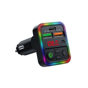 P18 BT FM Transmitter Car Charger PD + Dual USB nhanh phí Thuốc lá nhẹ hơn đài phát thanh <span class=keywords><strong>Receiver</strong></span> âm nhạc Máy nghe nhạc rảnh tay cuộc gọi - Product Image 3