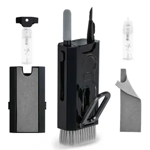 8 in 1 Cleaner Kit with Spray Multifunctional Electronics Cleaning Kit Keyboard Earphone Cleaner Kit for Airpod Cleaning Pen