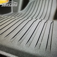 SONSANG Factory 3D Alfombrillas para 2023 Tesla Model Y 3 Ajuste personalizado Revestimiento de suelo de TPE negro Protección para todo tipo de clima Alfombrillas para coche