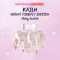 Interrupteurs Kailh Night Firefly Clicky en gros, compatibles MX pour PC, luminescents, pour clavier mécanique RGB personnalisé, commande en gros