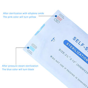 Zelfdichtend Met Chemische <span class=keywords><strong>Indicator</strong></span>, Transparant Venster | Snelle Steriliteitsverificatie In Klinieken | Sterilisatiezakje - Product Image 3