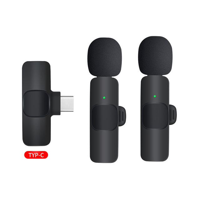 Mini Portable Lapel Mics Small Lavaliere Wireless Lapel Microphone Professional Lavalier for Iphone Youtube Vlogging