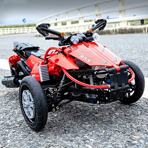Mould King 23010 Motocicleta de Tres Ruedas con Motor, Triciclo de Juguete <span class=keywords><strong>para</strong></span> Armar, <span class=keywords><strong>Regalos</strong></span> <span class=keywords><strong>para</strong></span> Niños, Sets de Bloques de Construcción - Product Image 1