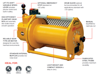 Cabrestante Neumático Portátil Ingersoll Rand Pullstar 700-2000kg 1540-4400lb