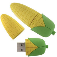 Flashdisk USB PVC 3D Bentuk Jagung Kustom, Hadiah Promosi Pertanian, Memory Stick USB