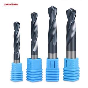 HRC55 Karbür Alaşımlı Tungsten Çelik Süper Sert AlTin Kaplamalı 2 Kanallı Düz Saplı Monolitik Matkap CNC Makinesi için OEM - Product Image 1