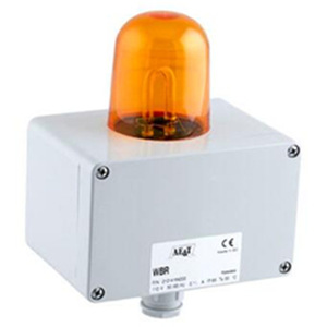Luz indicadora LED AET, roja, cuadrada, de montaje empotrado, 85x85x85 mm, para uso industrial - Product Image 4