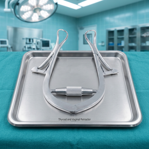 Écarteur thyroïdien, instrument médical pour la chirurgie thyroïdienne, dissection cervicale, rétraction tissulaire, accès au champ chirurgical, opératoire - Product Image 1