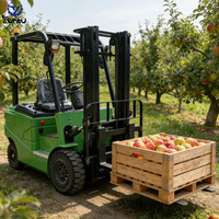 Chariot élévateur électrique compact 2,5T 2T 3T 4T avec batterie au lithium, hauteur de levage 3m 4m 5m, livraison gratuite