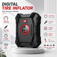 Compresseur d'air numérique 12V pour gonflage rapide des pneus de voiture, SUV, vélo, moto