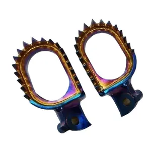 Repose-pieds TITANIUM pour dirt bike pour <span class=keywords><strong>YAMAHA</strong></span> yz/<span class=keywords><strong>yzf</strong></span> <span class=keywords><strong>125</strong></span> 250 450 - Product Image 1
