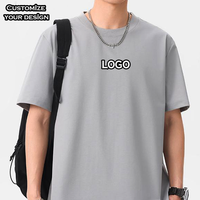 Kaos Unisex Sablon DTG Logo Bordir Custom OEM,  Cetak Digital Puff Print Logo, Katun Combed,  Kaos Kasual untuk Pria
