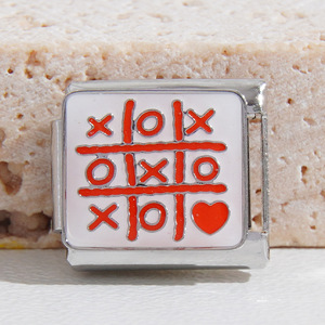 Stainless Steel Modular Bracelet Charms Heart Pattern Unisex Jewelry Gift Accessory Chain Valentine's Day Theme - Product Image 2