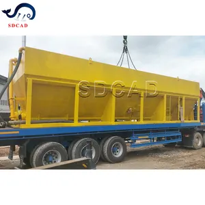 SDCAD brand Special customization 80 tons concrete mixing plant horizontal cement silo