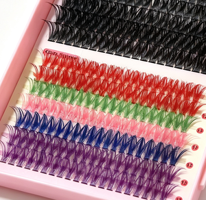 651 Clusters DIY Kit de Pestañas Postizas de Tira Completa Reutilizables de Gran Capacidad, Coloridas y Mixtas, Herramienta de Extensión de Pestañas Segmentadas, Kit de Pestañas en Racimo - Product Image 5