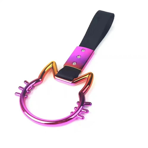 Cinghia di traino universale per auto in ABS, colorata, di lusso, per decorazione interna, con impugnatura e cinturino, all'ingrosso - Product Image 6