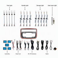 Kit d'éclairage ambiant pour Honda Civic 10e génération 2016-2021, 26 LED, éclairage d'ambiance RGB complet pour l'intérieur, console centrale, panneau de porte