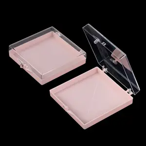 Fournisseur d'ongles Boîte de rangement pour ongles Plateau transparent en plastique Boîtes d'affichage Boîte d'emballage pour ongles à presser