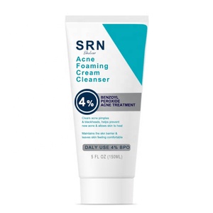 Traitement de l'acné de marque privée élimine les boutons nettoyage en profondeur <span class=keywords><strong>nettoyant</strong></span> moussant 4% peroxyde de benzoyle <span class=keywords><strong>nettoyant</strong></span> pour le visage - Product Image 1
