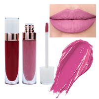 Gloss à lèvres liquide hydratant rose clair nude pailleté, végan, sans cruauté, sans parabène, avec logo personnalisé, marque privée, vente chaude