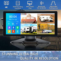 Système de surveillance de véhicule 4CH 1080P AHD caméra 10.36 pouces écran tactile MP5 FM DVR pour voiture camion Bus Surveillance Parking enregistreur